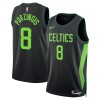 Dres Boston Celtics Kristaps Porzingis Nike 2024-25 City Edition Crno Swingman